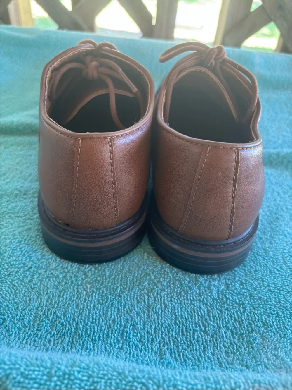 Goodfellow & Co Brown Cap-Toe Lace-Up Oxfords